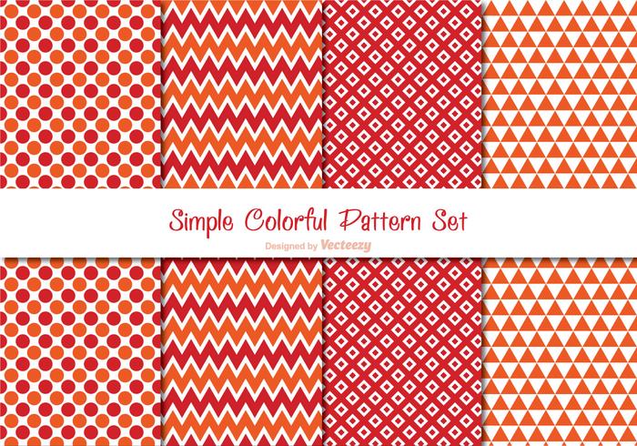 Colorful Pattern Set vector
