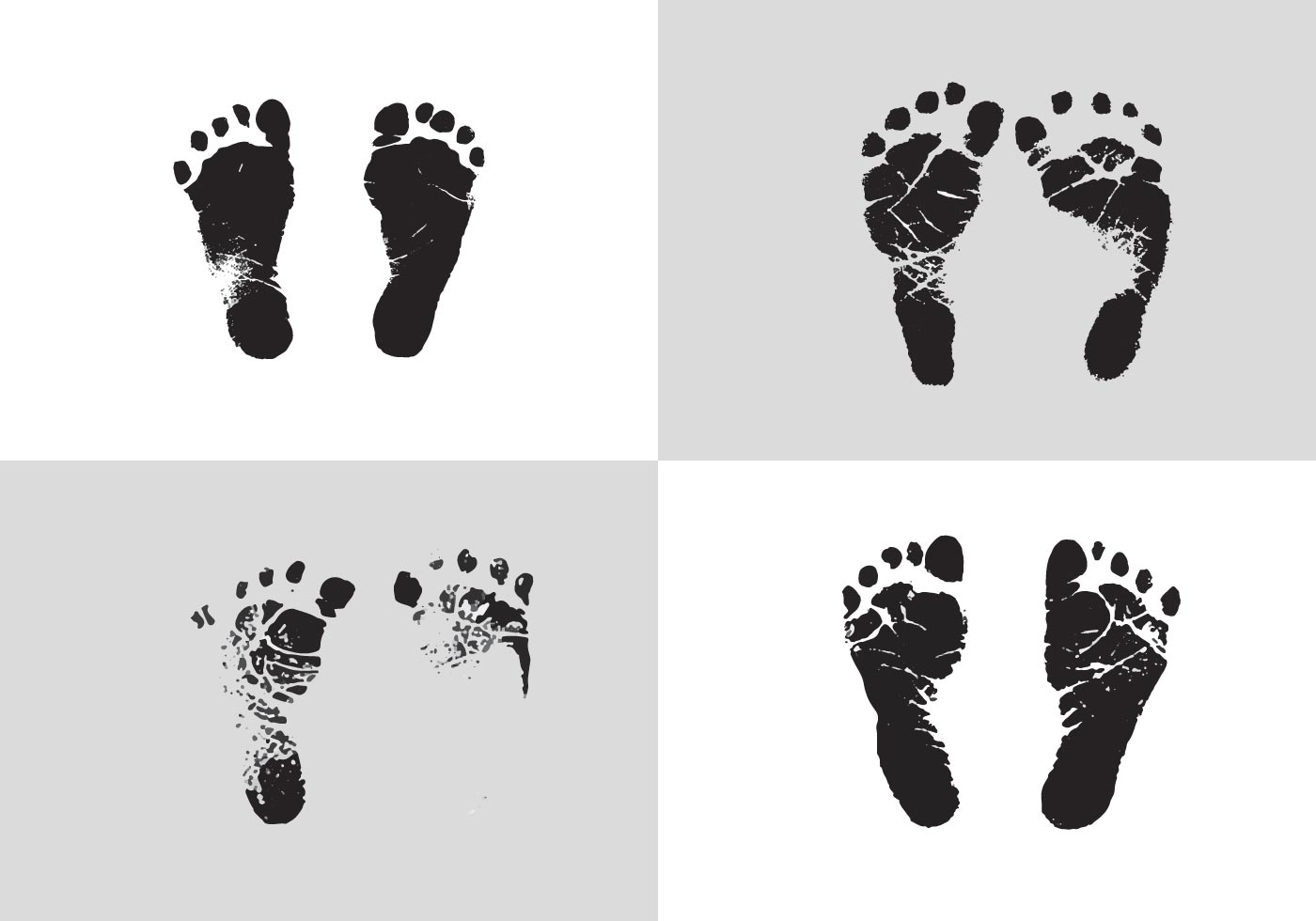 Baby Footprints Free Vector Art - (1203 Free Downloads)