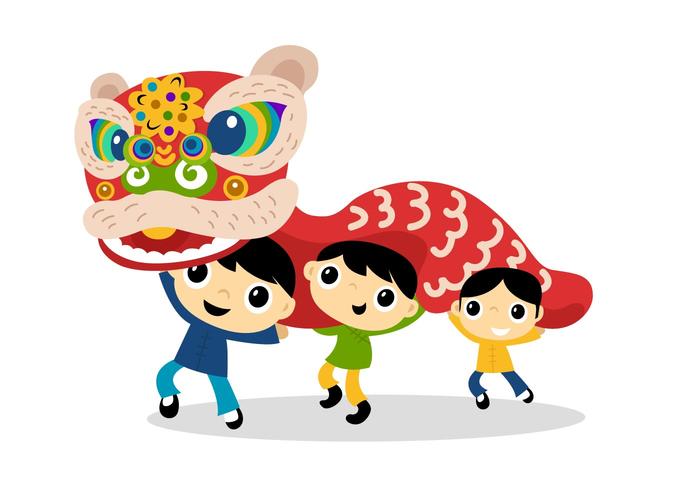 lion head chinese new year