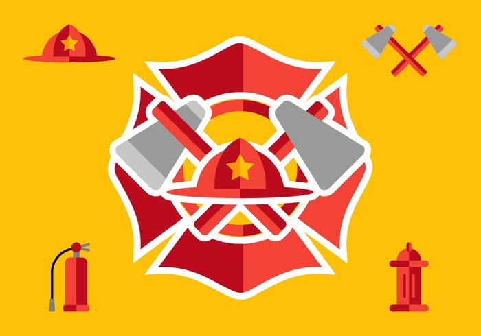 Fireman Elements vector