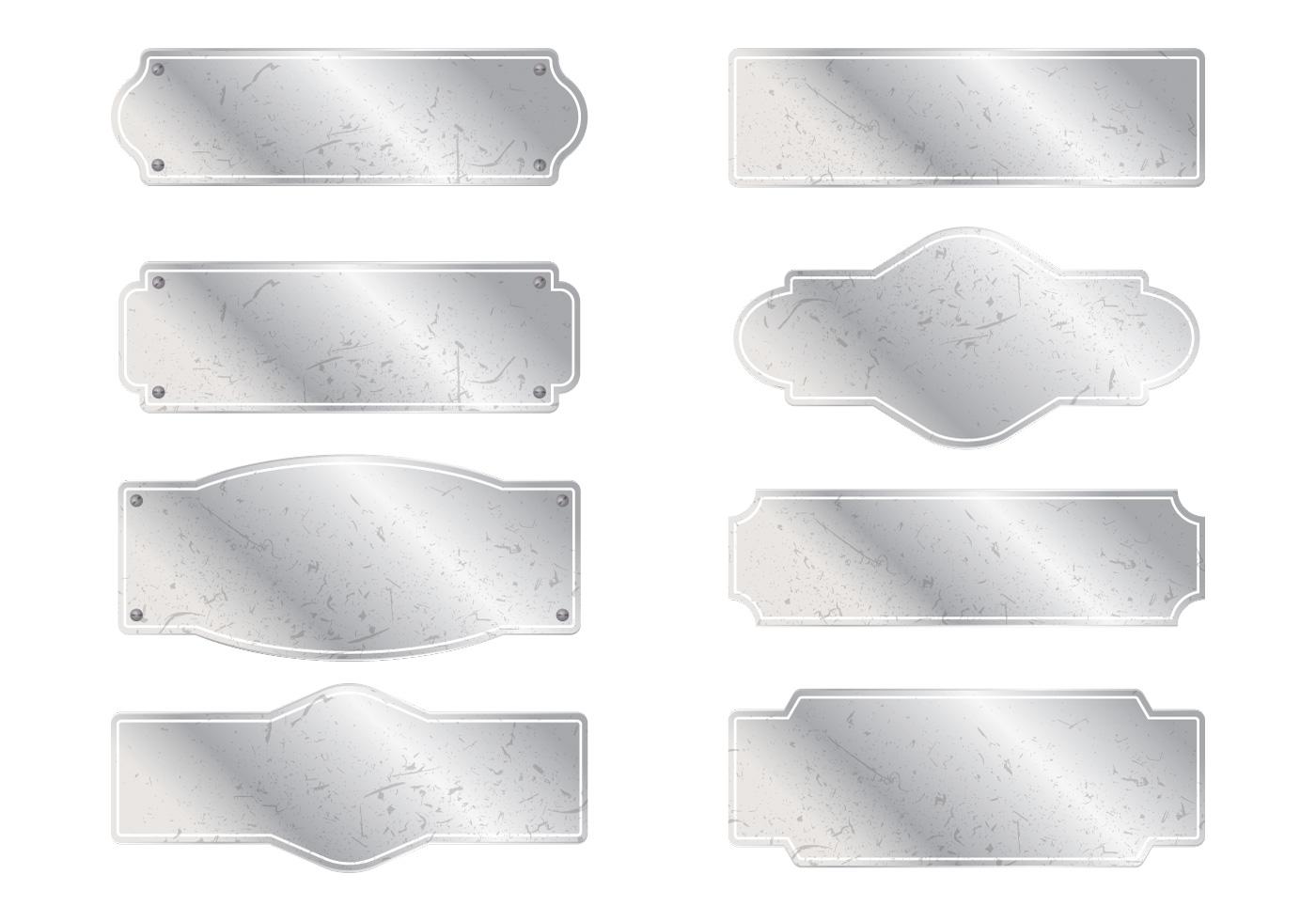 Reto Name Plates Vector Art At Vecteezy