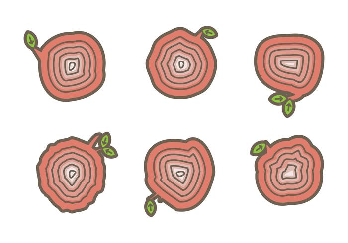 Free Tree Rings Vector Illustration #6 Free Tree Rings Vector Illustration #6