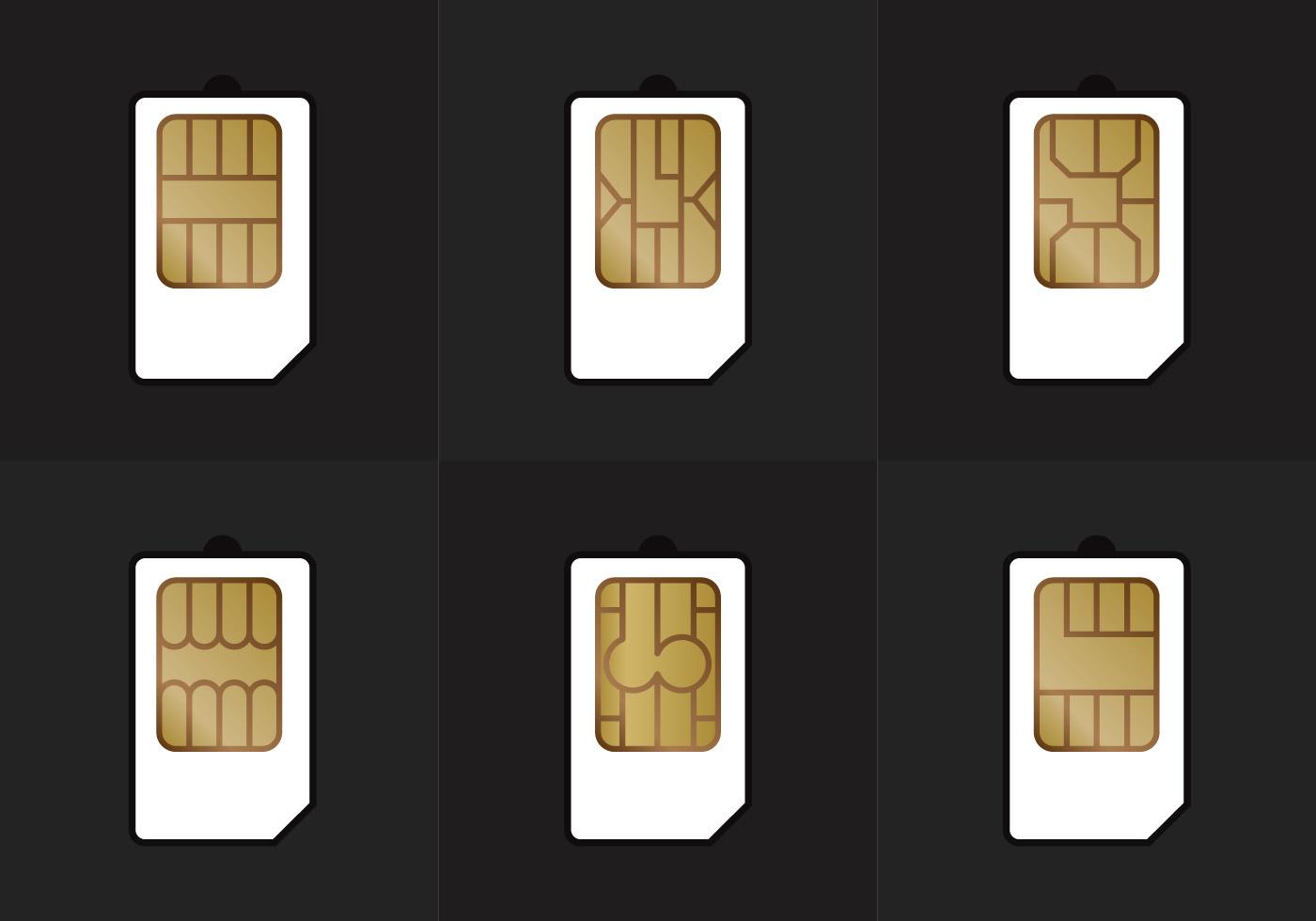 SIM Card Types Vector 101445 Vector Art at Vecteezy