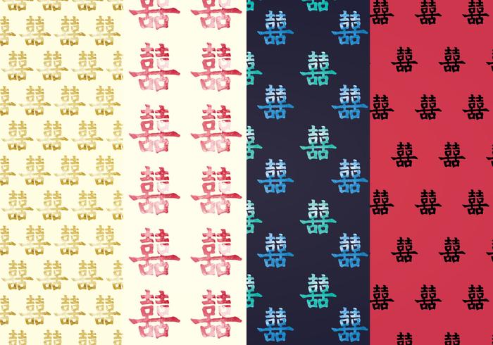 Double Happiness Vector Patterns Double Happiness Vector Patterns