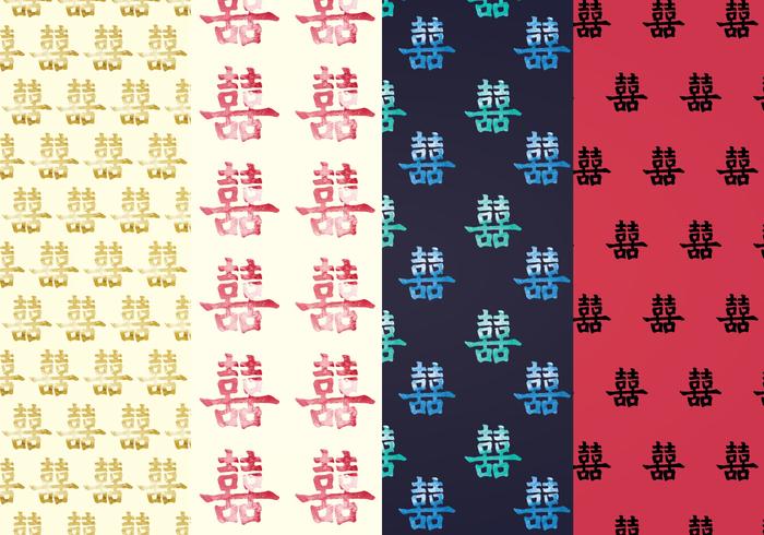 Double Happiness Vector Patterns