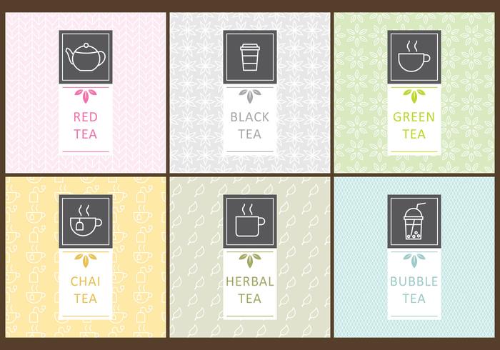 Tea Labels vector