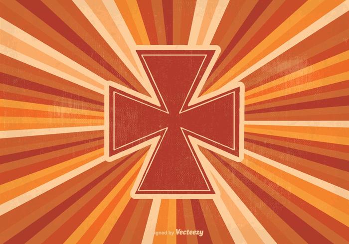 Retro Iron Cross Illustration vector