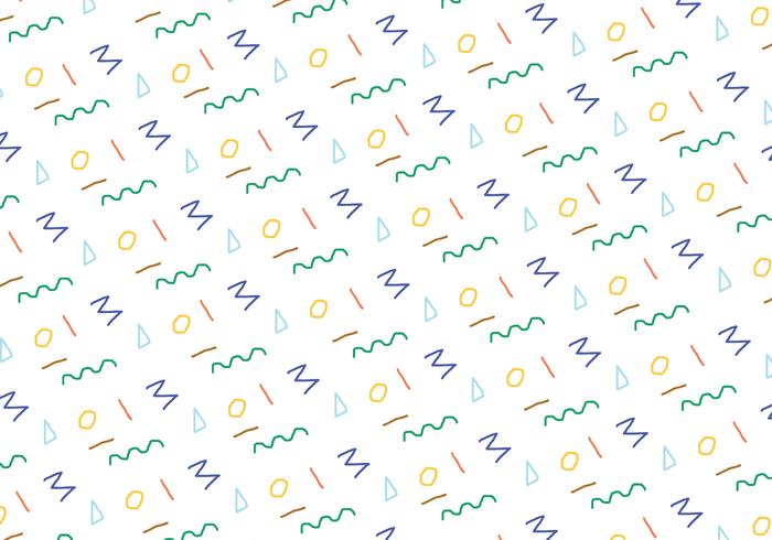 Trendy Abstract Swirl Vector Pattern