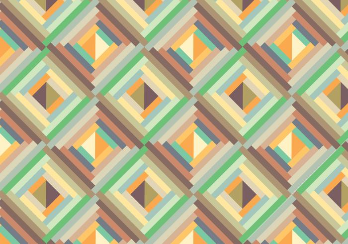 Retro geometric pattern background vector