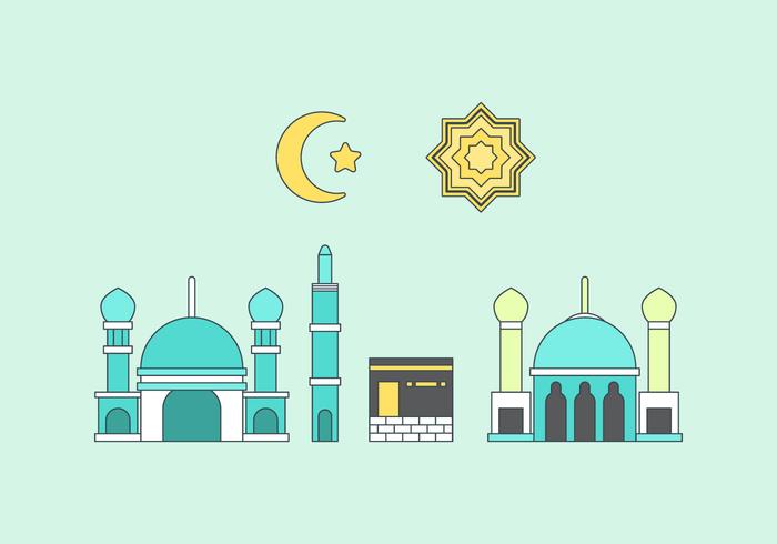 Free Makkah Vector Illustration 1