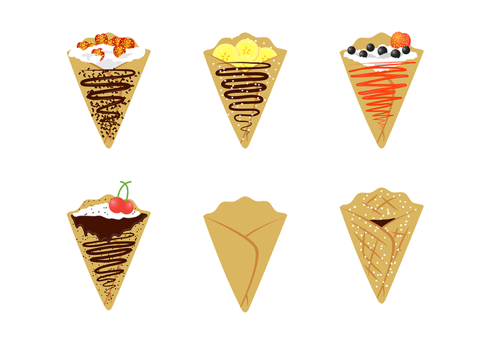 Crepes vectoriales gratis vector