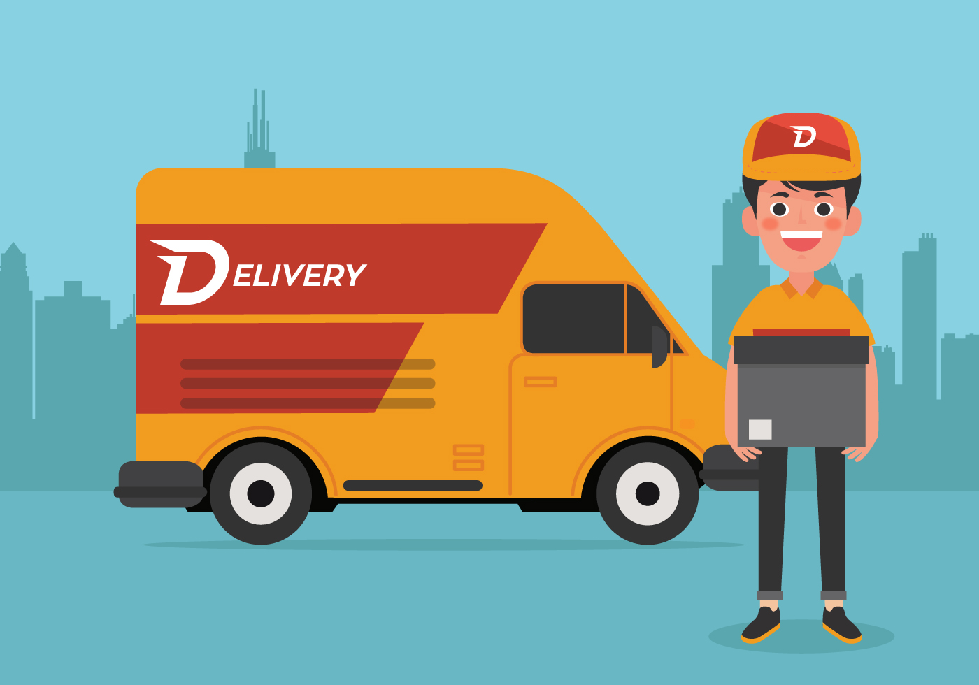 On Time Delivery Clip Art