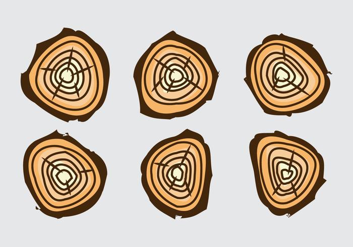 Free Tree Rings Vector Illustration 17