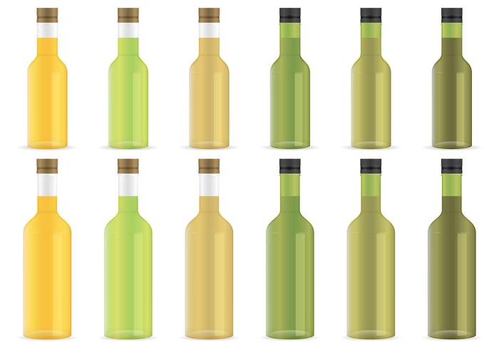 Oil Bottles vector