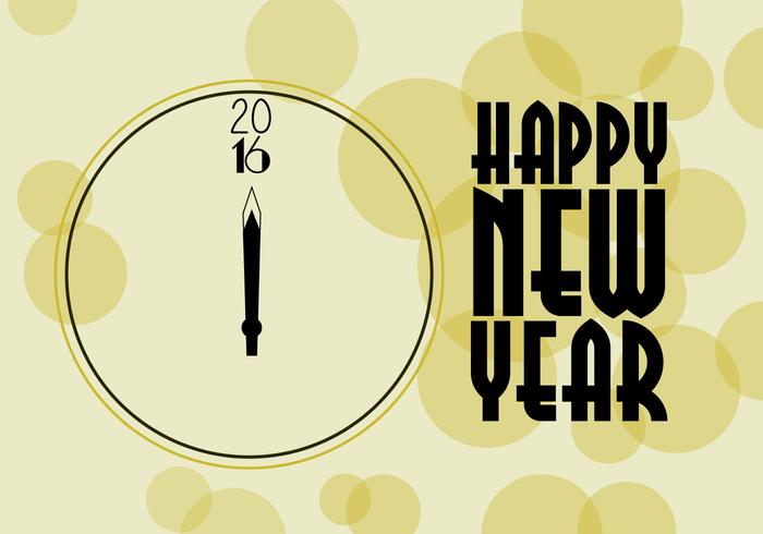 Free New Year Clock Vector Free New Year Clock Vector