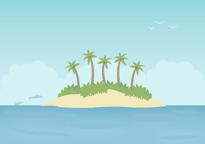 Tropical Island Vector