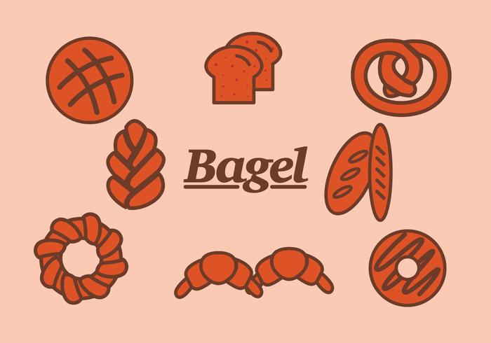 Bagel and Bread Vectors Bagel and Bread Vectors