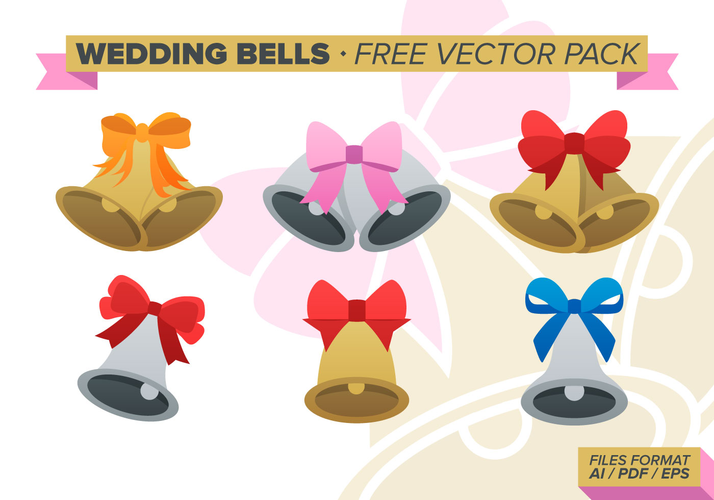 Download Wedding Bells Free Vector Pack - Download Free Vectors ...