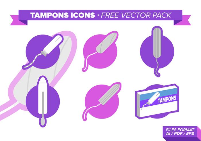 Tampons Icons Free Vector Pack Tampons Icons Free Vector Pack