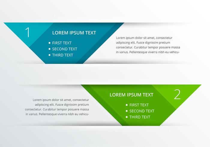 Limpiar Colorido Banner Estilo Infografía Vector