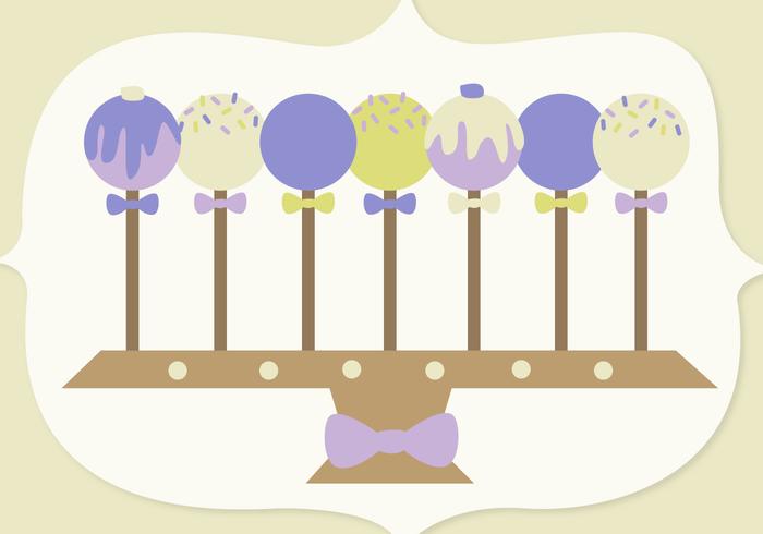 Gratis Cake Pop Vector