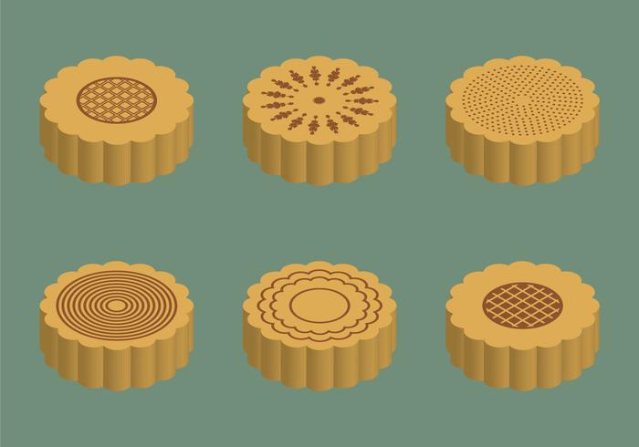 Free Mooncake Vector Illustration