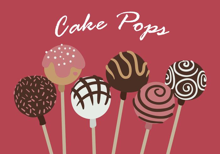 Pastel de pops vector