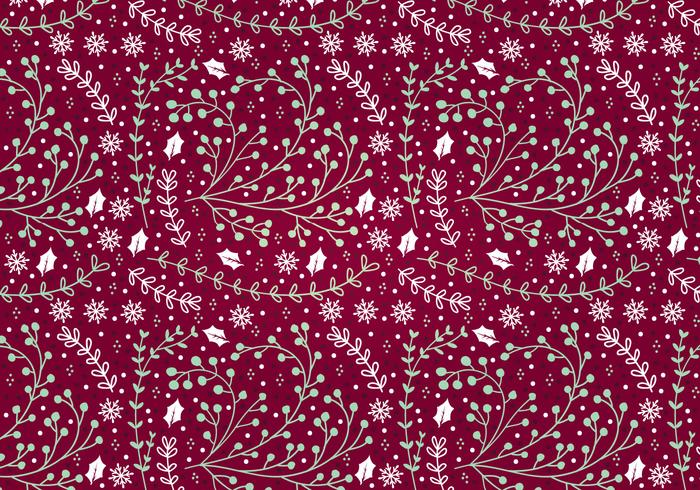 Hollly Vector Seamless Pattern Hollly Vector Seamless Pattern