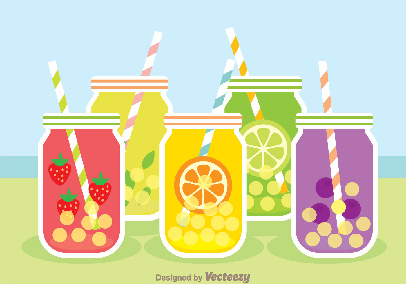 Bubble Fruit Tea - Download Free Vector Art, Stock Graphics & Images