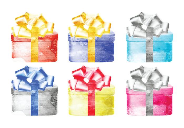 Vector Watercolor Presents Vector Watercolor Presents