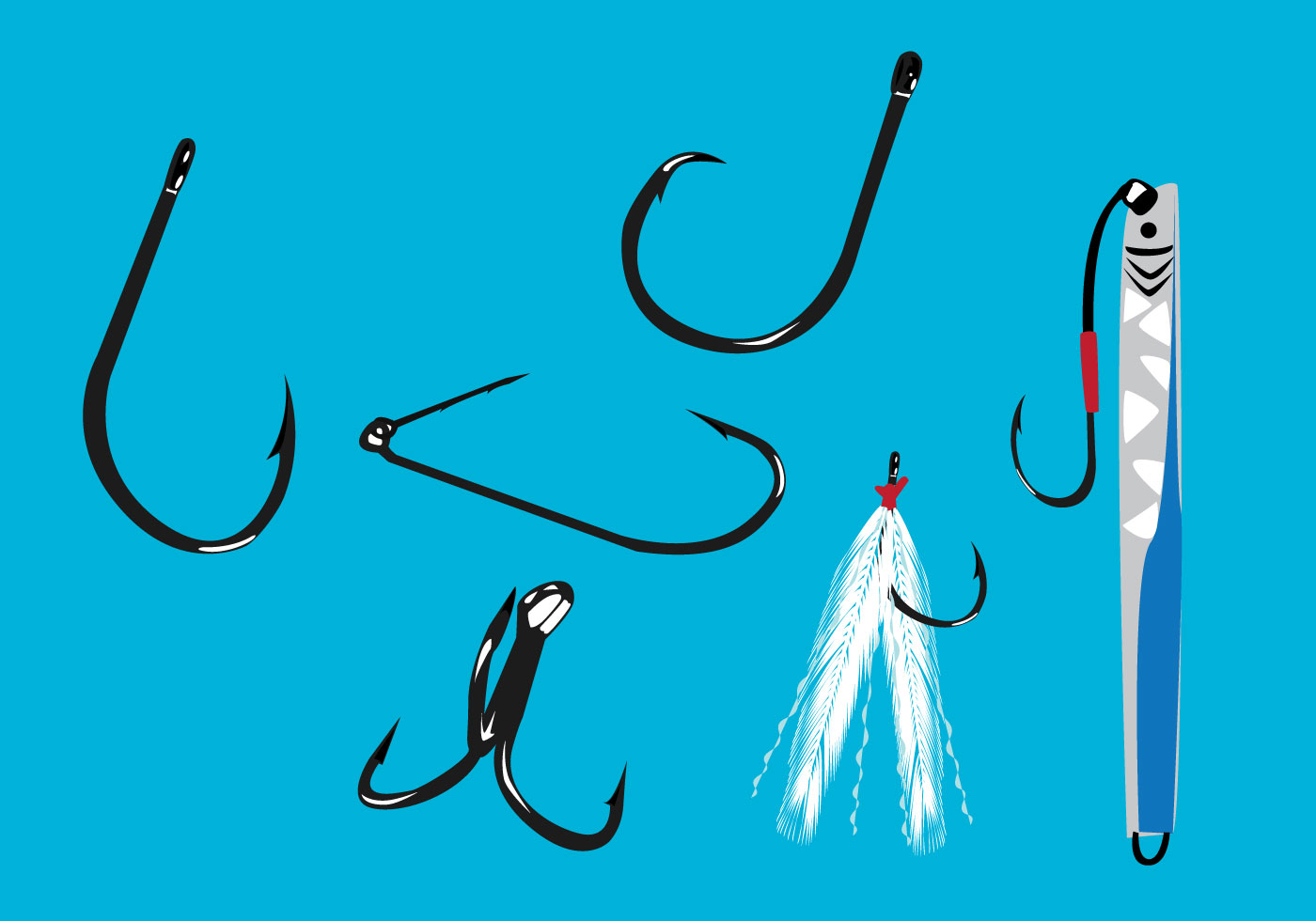 Download Fishing Hook Vector Illustration - Download Free Vectors ...