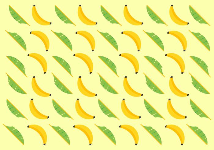 Free Banana Leaves Vector Pattern
