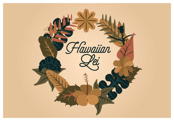Vector Hawaiian Lei