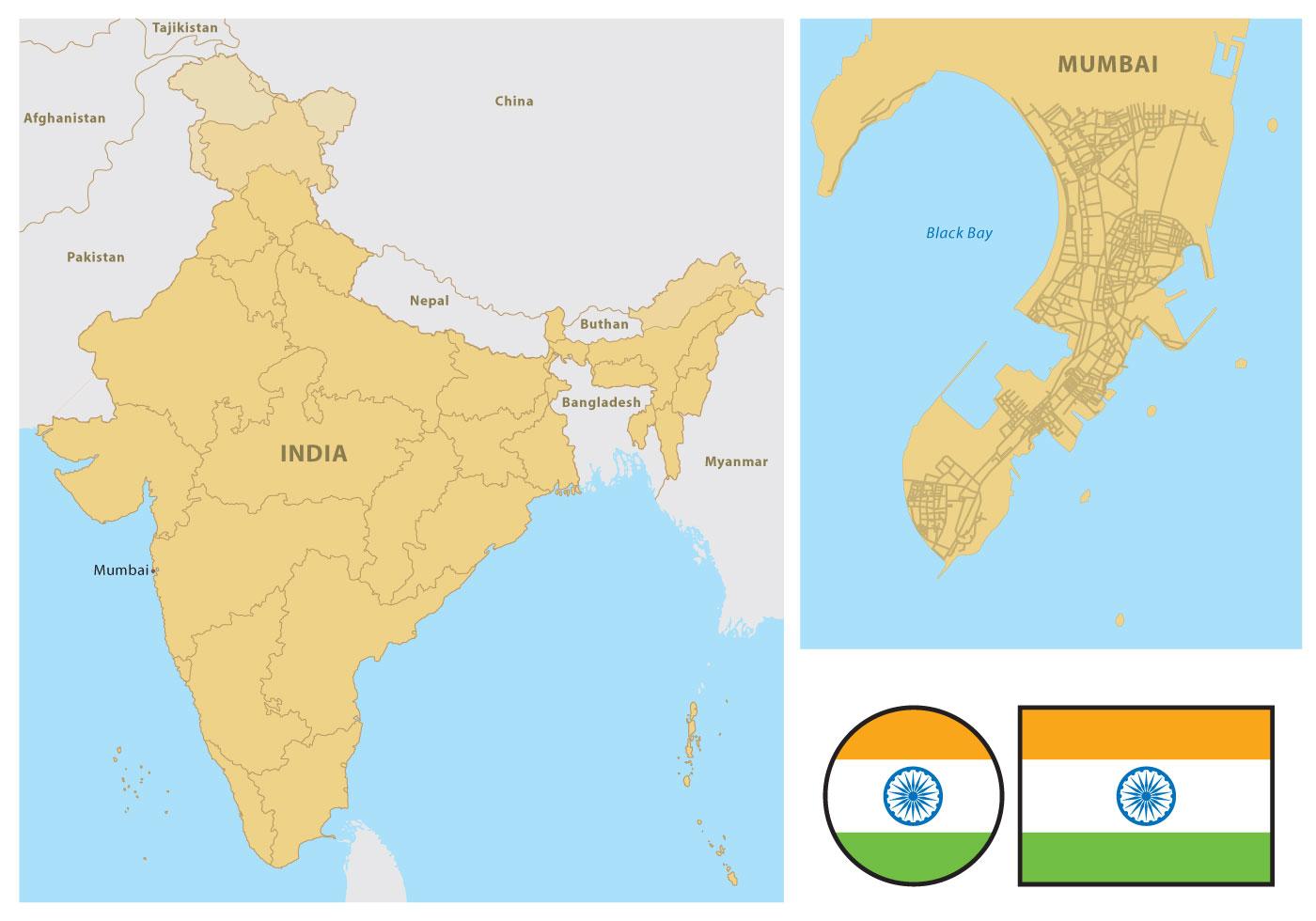 Mumbai Map 101728 - Download Free Vectors, Clipart Graphics & Vector Art