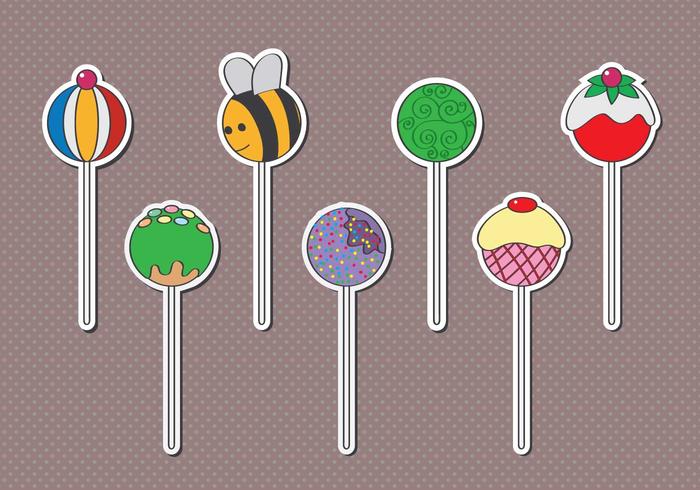 Pastel de pops vector