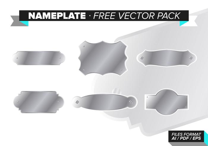 Nameplate Free Vector Pack Nameplate Free Vector Pack