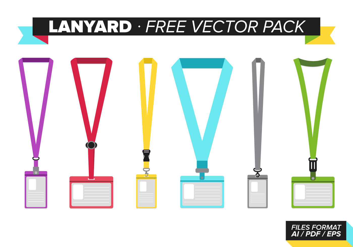 Download Lanyard Free Vector Pack - Download Free Vector Art, Stock Graphics & Images