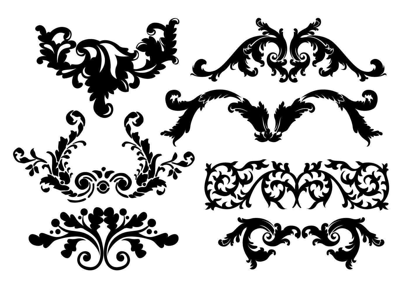 Download Scrollwork Embellishments Vectors - Download Free Vector ...