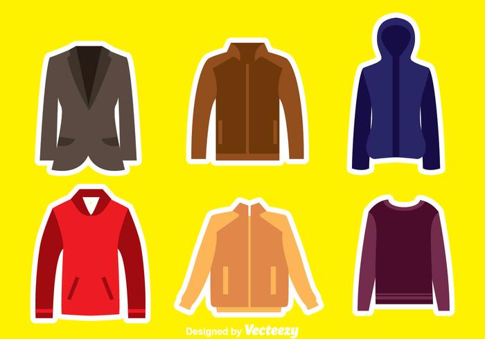 Colección de chaqueta vector