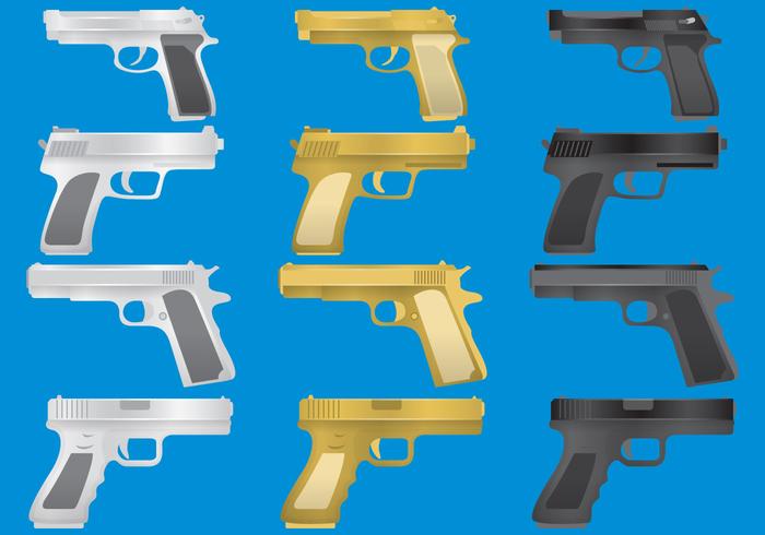 Gun Glock Vectors Gun Glock Vectors