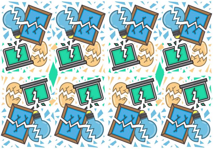 Free Shattered and Broken Glass Pattern 3 vector