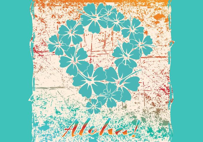 Card Aloha vector