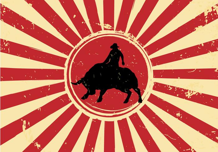 Free Vector Bull Rider Free Vector Bull Rider