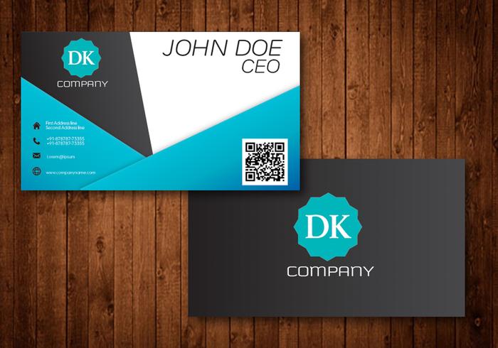 Vector abstract creative business cards 