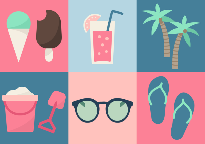 Free Beach Elements Vector