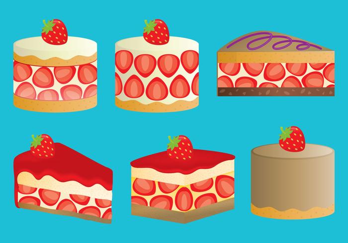 Strawberry Shortcakes vector