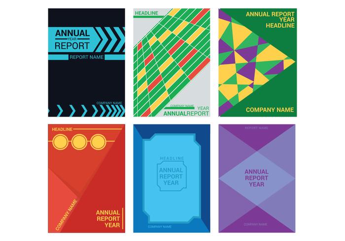 Annual Report Design Vector