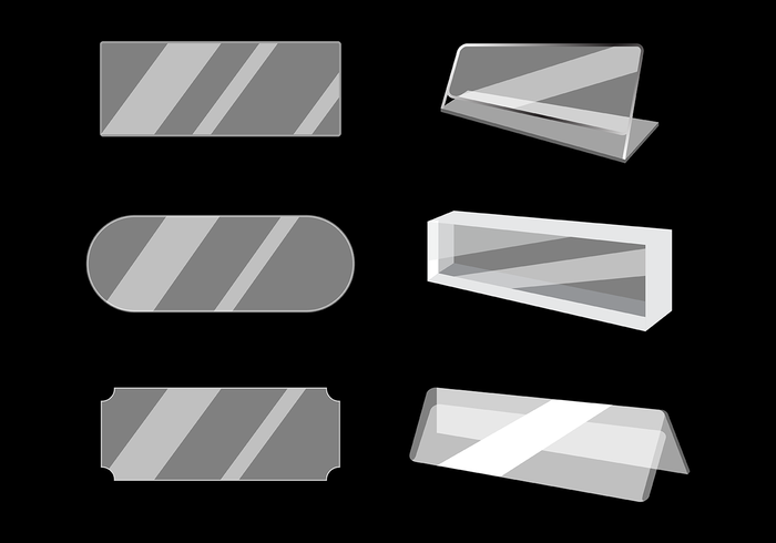 Free Acrylic Name Plate Vector