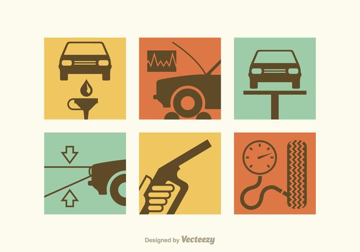 Car Repair Vector Icons