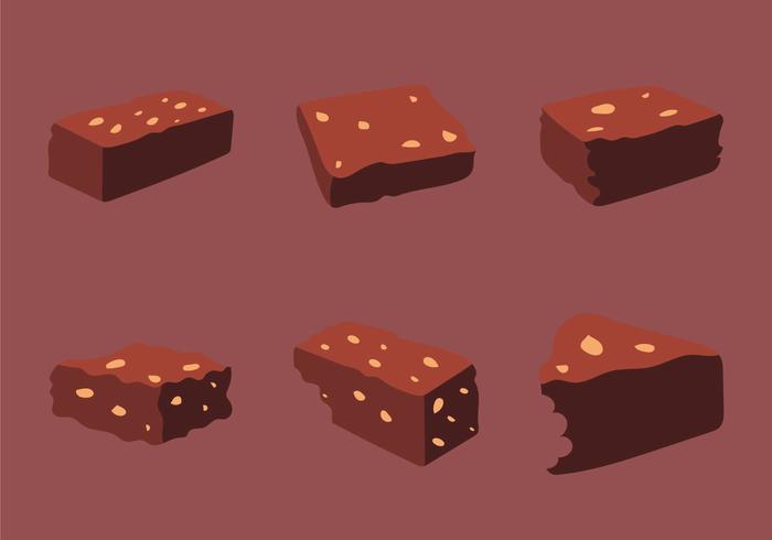 Brownie gratis ilustración vectorial vector